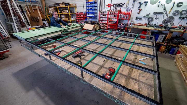 Fabrication menuiseries en atelier Llupia