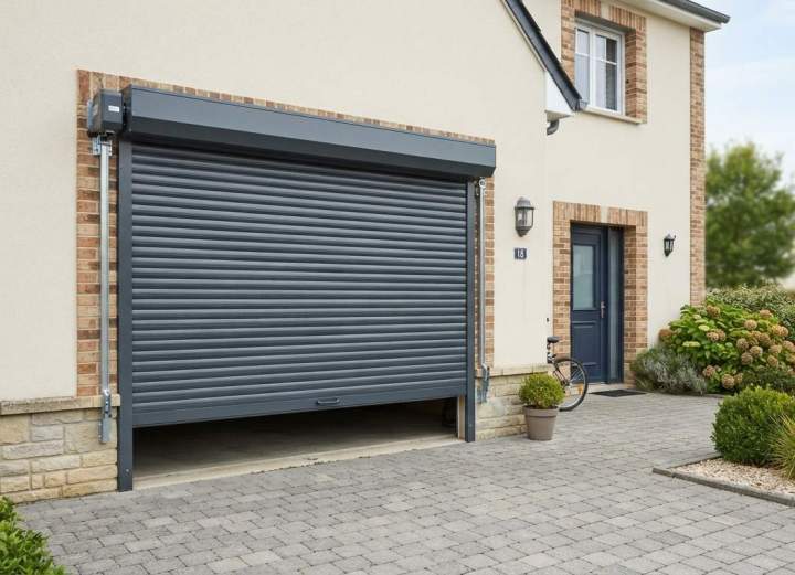 Porte garage enroulable